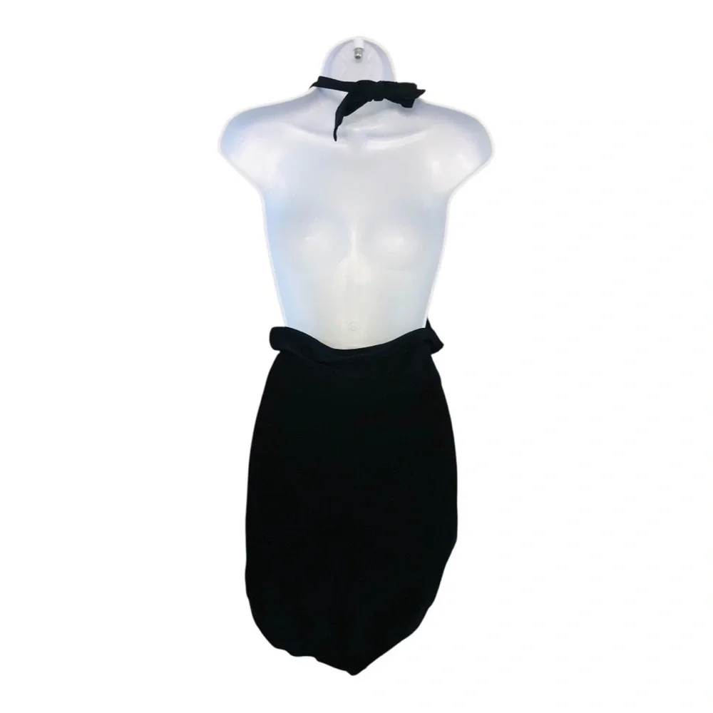 Beach Bump By Motherhood Maternity Black One Piece Swimsuit with Halter Neck 3X